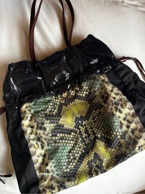 Vintage nylon snakeskin Prada bag